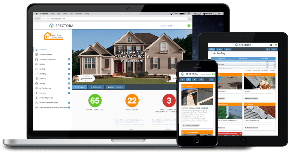Our Spectora reports can be viewed on any device!
